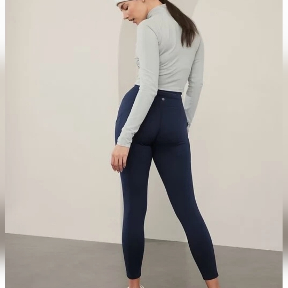 ATHLETA Altitude Edge Fleece Lined Stash High Rise Legging